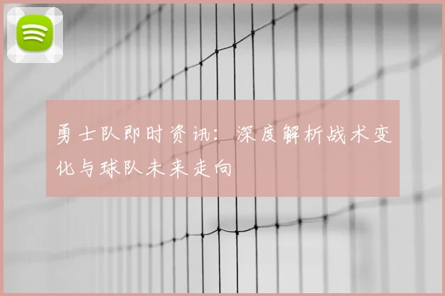 勇士队即时资讯：深度解析战术变化与球队未来走向